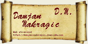 Damjan Makragić vizit kartica